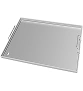 Universal Grill Griddle 24"x16" Stainless Steel Griddle for Gas Grill, Charcoal Electric Grills, ...