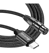 Devinal XLR Female to USB-C Cable, USB tyep-C to Female XLR Recording Cable Cord Connector Adapte...