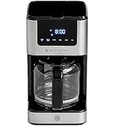 West Bend Drip Coffee Maker Brews Hot or Iced, Programmable with Brew Strength Selector Auto Shut...