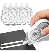 Waicrk Correction Tape with Dispenser, 65.6ft, Tear-Resistant, Easy-to-Use Applicator, for Office...