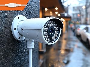Application of power extension cable in home monitoring