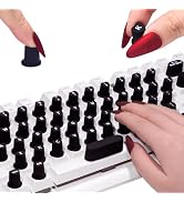 70 Pcs RaisedTip Keyboard Stickers for Long Nails with Letters: Adhesive Typing Bubbles for Women...