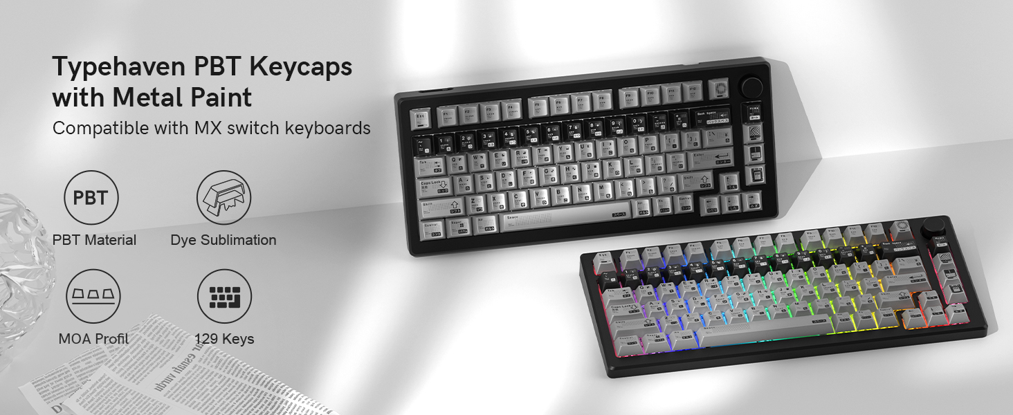 Typehaven x Womier 112 Key Cherry Profile Keycap Set – Universal Fit