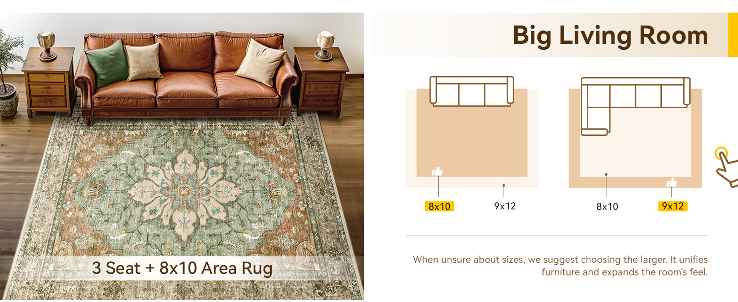 releany washable area rugs