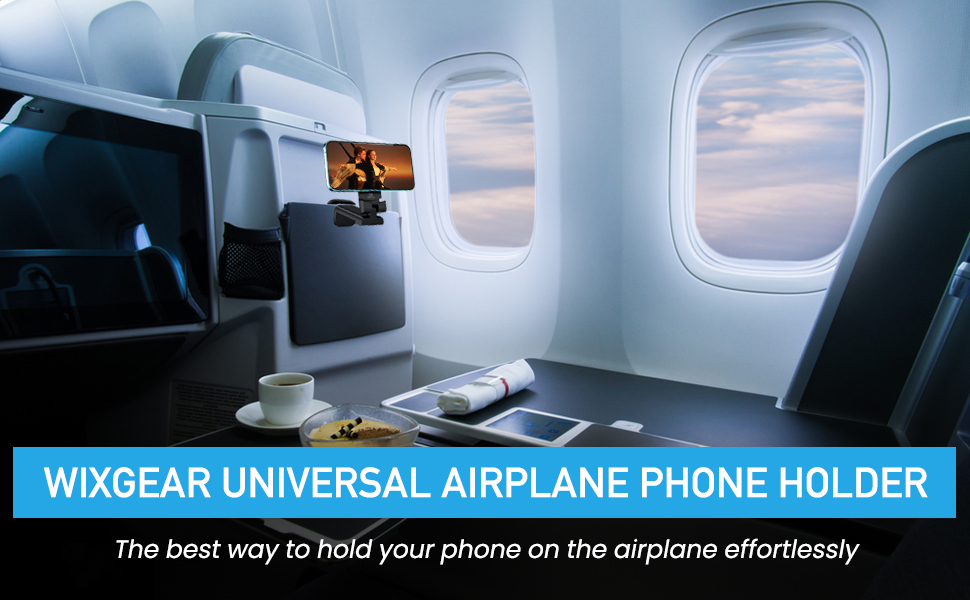 The best way to hold your phone on the airplane effortlessly