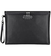 Fireproof Document Bag with Lock, ZOOPIP 14.3"x10.2" Fireproof and Waterproof Money Bag with Zipp...