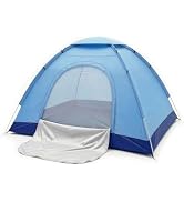 OVENTE 2 Person Camping Tent with Carrying Bag, Blue TCW013BL | Portable &amp; Lightweight Outdoor Te...