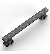 Amerdeco 10 Pack Oil Rubbed Bronze Cabinet Pulls 5 Inch(128mm) Hole Centers Kitchen Cabinet Handl...