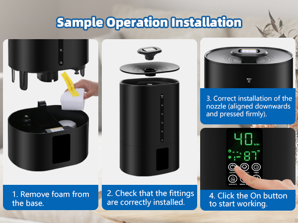 How to install the humidifiers?