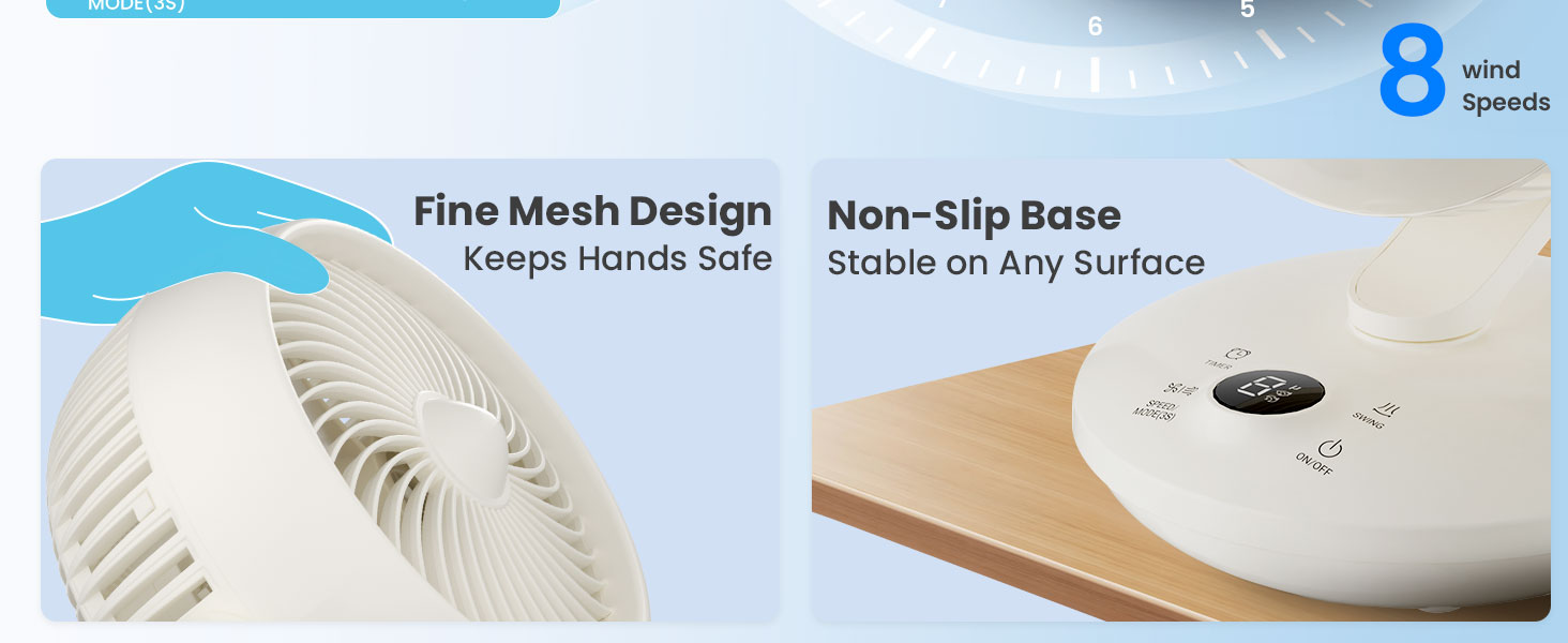 Fine Mesh Design Non-Slip Base