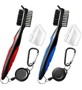 Professional Golf Club Brush, Golf Brush and Groove Cleaner with Retractable Zip-line and Aluminu...