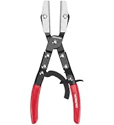 WORKPRO 10" Ratcheting Hose Pinch Off Pliers, Locking Hose Clamp Pliers | Ergonomic Grip for Radi...