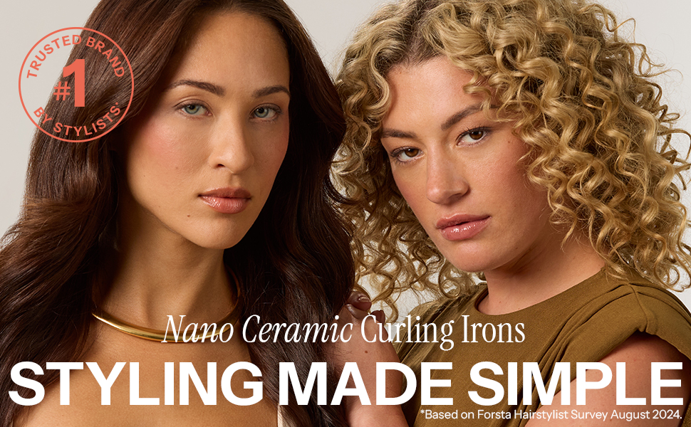 #1 trusted brand by stylists, hot tools. Nano ceramic curling irons, styling made simple
