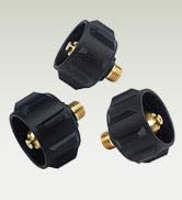 GasSaf QCC1 Propane Adapter Gas Regulator Valve Fitting with Nut and 1/4 Inch Male Pipe Thread (3...