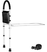 Medical king Bed Assist Rail Bed Rails Ror Seniors with Adjustable Heights with Storage Pocket Ea...
