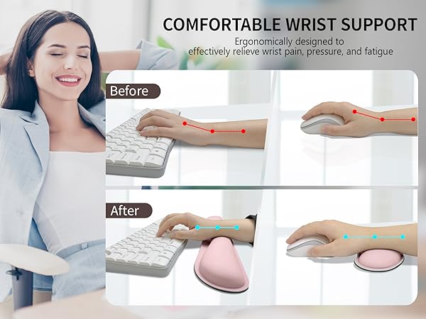 wrist rest for keyboard and mouse