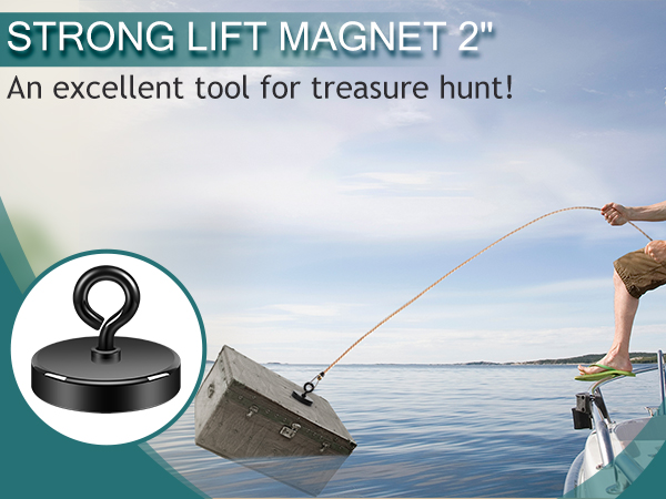 Neosmuk Black Fishing Magnet 2inches can save your space