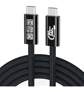 [80Gbps Data Sync] Compatible with Thunderbolt 5 Cable 10 ft Support 240W Charging and 16K/ Dual ...