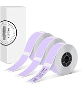 Label Maker Tape, Standard Laminated Thermal Label Tape Replacement, 0.47"x1.57" (12x40mm), Compa...