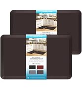 HappyTrends 2 PCS Kitchen Mat Cushioned Anti-Fatigue Floor Mat, Heavy Duty Ergonomic Comfort Foam...