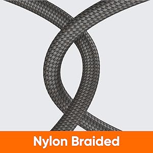 long nylon braided usb c to usb c cable