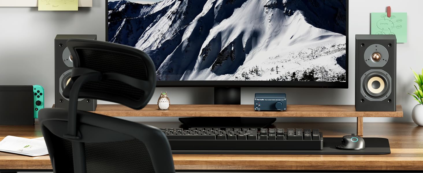 Fosi Audio V1.0G 2 Channel Class D Mini Stereo Amplifier