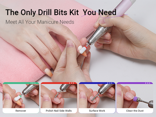 21pcs Nail Drill Bit Set