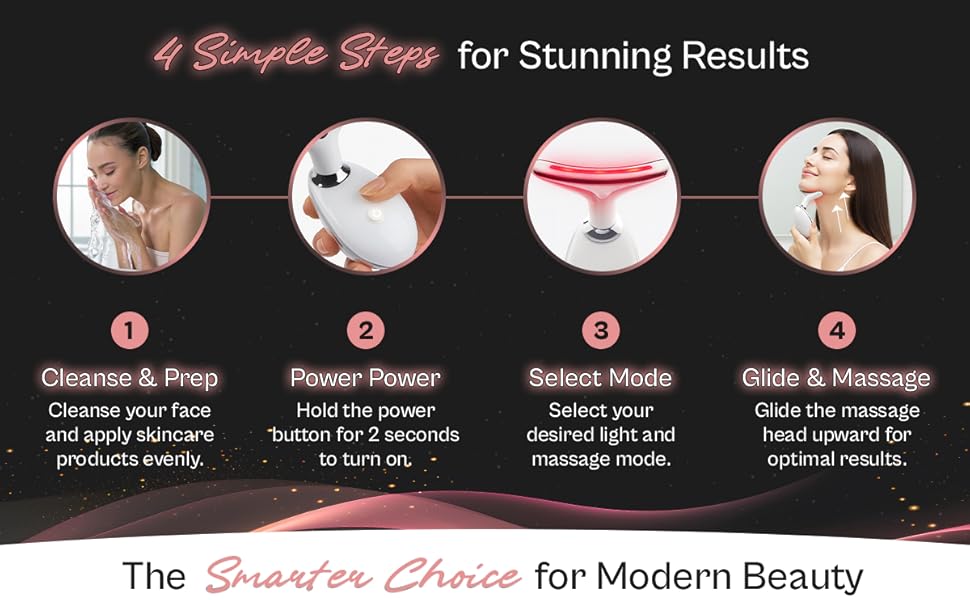 7 Color LED Red Light Therapy Facial Massager