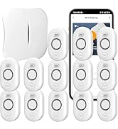 Bundle: 13 Pack Water Sensors with 2.4Ghz WiFi Gateway, Water Flood/Drip Alarm for Basement/Kitch...
