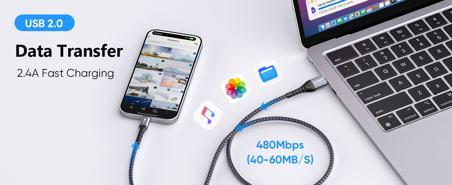 a smartphone with a usb cable connected to it