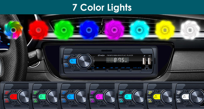 7 color car stereo car stereo with bluetooth bluetooth car stereo single din car stereo stereo car