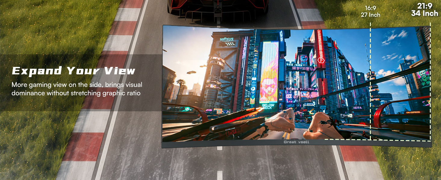 Great Voell 34 inch 2K Gaming Monitor