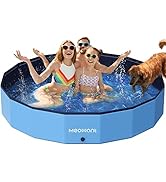 Meowant Foldable Dog Pools for Large Dogs, Hard Plastic Kiddie Pool Dog Swimming, Collapsible Pet...