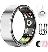 UniJethro Smart Ring for Women &amp; Men, Health Tracker Ring with Heart Rate, Blood Oxygen,Blood Pre...
