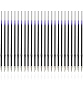 Linbsunne 50 Pieces Ballpoint Refills Medium Point 1mm Black Ink Replaceable Ball Point Pen Refil...