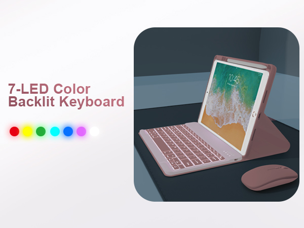 pink keyboard for ipad 8th gen