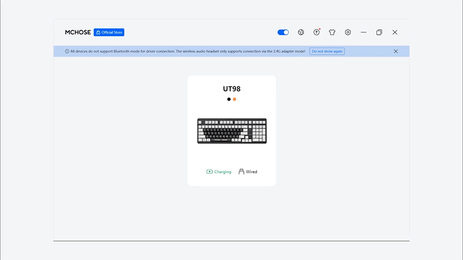 MCHOSE x Unbox Therapy UT98 98% Tri-Mode Wireless Gasket Mount Mechanical Keyboard