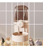 Cdycam Hanging Cage Automatic Pet Food Water Dispenser 34oz, Large Capacity Feeder Gravity Refill...