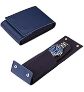 HUYUTAWE Watch Travel Pouch Portable Organizer - Luxury Watch Case Travel Recycled Leather Storag...