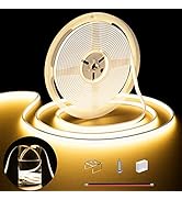 COB LED Strip Neon Rope Light 16.4ft/5m,PAUTIX 2700K Warm White 504 LEDs/m 24V,Silicone LED Neon ...