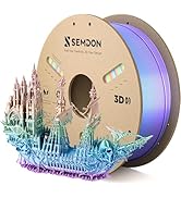 PLA Filament 1.75mm, Silk Pla 3D Printer Filament Rainbow PLA 1kg, Dimensional Accuracy +/-0.02mm...