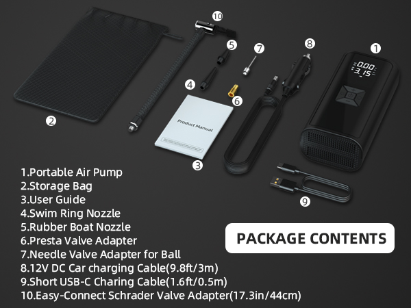 portable tire inflator