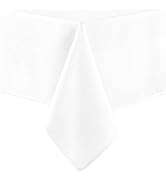 Hiasan 60 X 120 Inch Rectangle Textured Tablecloth - Waterproof Spillproof Antiwrinkle Jacquard T...