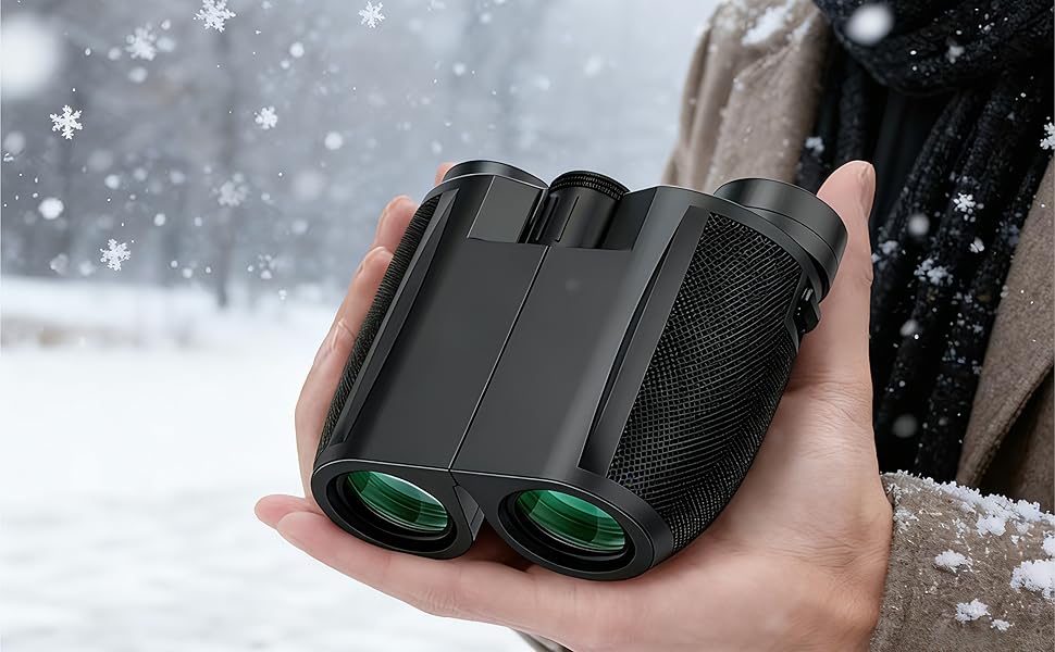 Lightweight 12X25 Pocket Binoculars – Easy to Carry for Hiking, Bird Watching &amp;amp;amp; Winter Sports