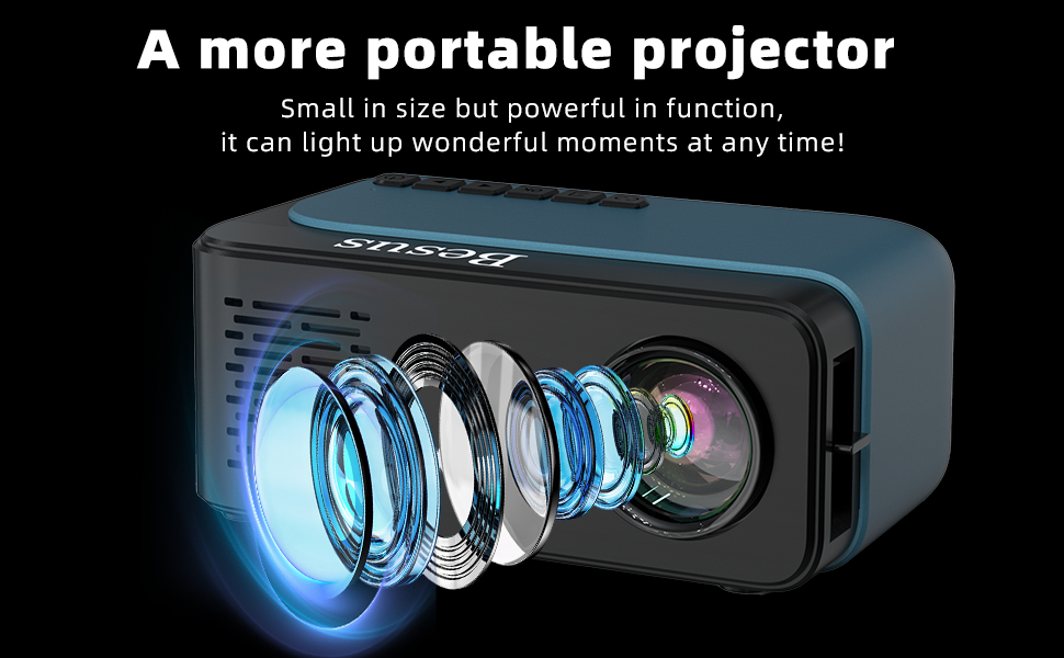projector;mini projector;portable projector;projector with wifi and bluetooth;projector for bedroom