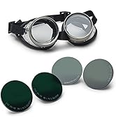 Kings County Tools Safety Shop Goggles Set | Thick German Shatterproof Laminated Glass Lenses | G...
