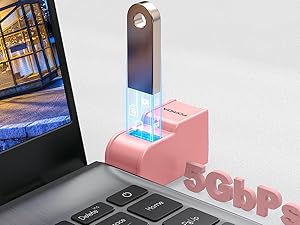 pink extender with 3 ports