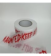 Ni-JASW White Haunted Keep Out Tape 3 inch x 656 feet, Halloween Warning Caution Tape Party Decor...