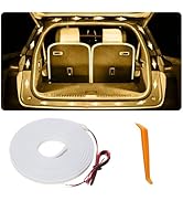 Car LED Strip Lights, Dynamic Flowing Car Trunk Light Strip, White Colors 157.48" Flexible Trunk ...
