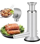 Sausage Stuffer Meatball Maker,2 in 1 Vertical Machine Sausage Stuffer Kit, Homemade Manual Sausa...